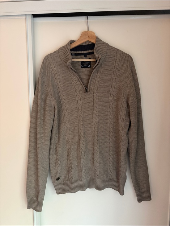 Point Zero Other - Men's Half-Zip Cable Knit Sweater